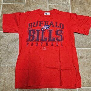 Buffalo Bills NFL Team Apparel Graphic T-Shirt Mens Medium Football Red Tee